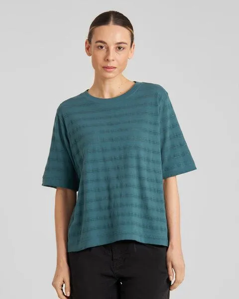 Dedicated DEDICATED T-Shirt Vadstena Lace - Mediterranea Green – Produktbild 1 von 3