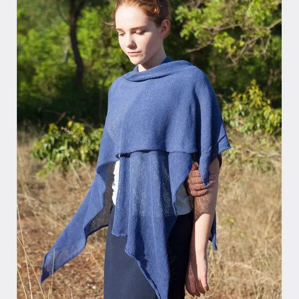 Sundara Sundara Kimono "Mira" 100% Bio-Baumwolle, Blau, – Produktbild 1 von 4