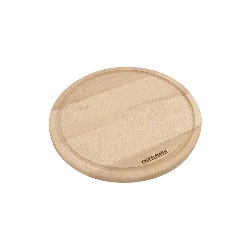 Fackelmann Fackelmann Schneidbrett rund, Ø24cm, Buche – Produktbild 1 von 2