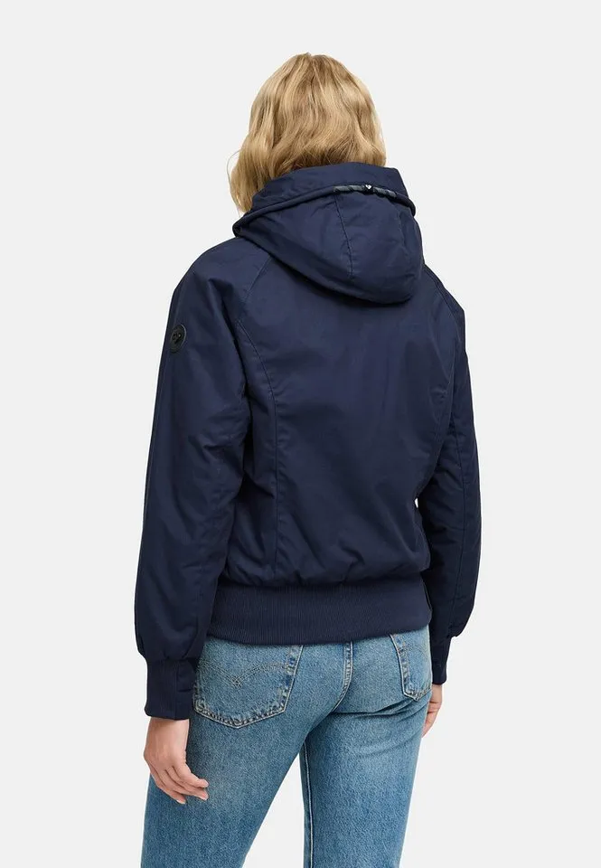 ragwear ragwear Outdoorjacke Lumie YOUMODO Gefütterte Übergangsjacke mit Kapuze, Blau, – Produktbild 3 von 5
