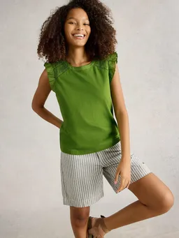 White Stuff Top Paige aus Materialmix - 50 – Produktbild 1 von 1