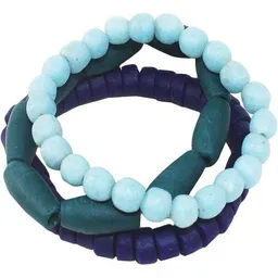 Global Mamas Global Mamas Upcycling - Manye Glasperlen Armband - 3er Set – Produktbild 1 von 1