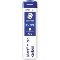 Staedtler Staedtler Ersatzminen für Druckbleistifte 'Mars micro carbon' Ø 0,7 mm, 12 Stk., B – Produktbild 2 von 2