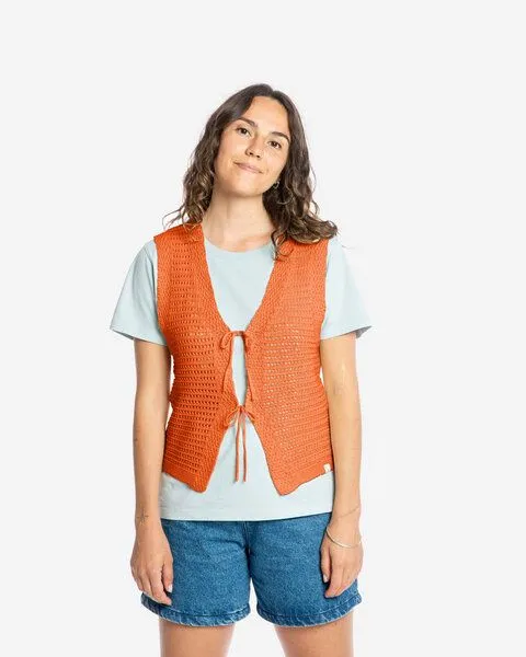 MATONA Matona Weste | Tie Vest | aus Bio-Baumwolle | GOTS-zertifiziert, Apricot, – Produktbild 1 von 3