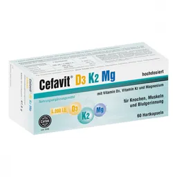 Cefavit Cefavit D3 K2 Mg 4.000 I.e. Hartkapseln – Produktbild 1 von 1