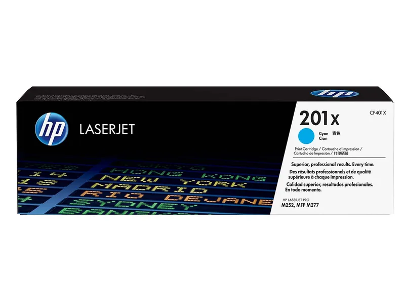 Hewlett Packard hp Druckkassette CF401X, Nr. 201X cyan – Produktbild 1 von 1