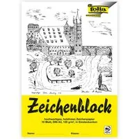 folia folia Zeichenblock mit Leinenecken 120g/m², DIN A3, 10 Blatt – Produktbild 1 von 1