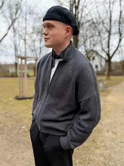 vincente vincente gestrickte Bomberjacke für Männer – Produktbild 1 von 1