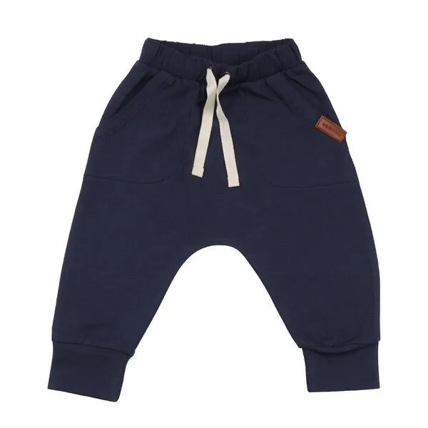 Walkiddy Jogginghose Kinder Dunkelblau aus GOTS-zertifizierter Bio-Baumwolle – Walkiddy – Produktbild 1 von 1