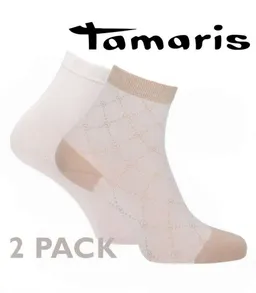 Tamaris Tamaris Kurzsocken mit LOGO-DESIGN (Set, 2-Paar, 2er-Pack) Viskose aus Buchenholz – Produktbild 1 von 1