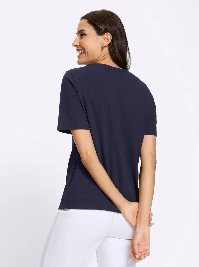 Witt Kurzarmshirt marine, Marine, – Produktbild 2 von 2