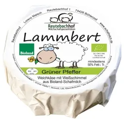 Reutebachhof Schafs-Weichkäse Lammbert mit grünem Pfeffer – Produktbild 1 von 1