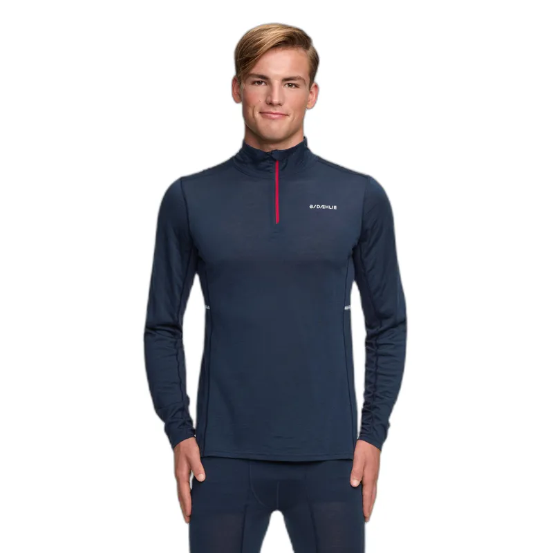 Daehlie Sportswear Halbzip-Pullover Daehlie Sportswear Performance Wool, Bleu, – Produktbild 1 von 2