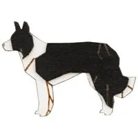BeWooden BeWooden Walking Collie Holzbrosche – handgefertigter, nachhaltiger Schmuck aus Holz – Produktbild 1 von 1