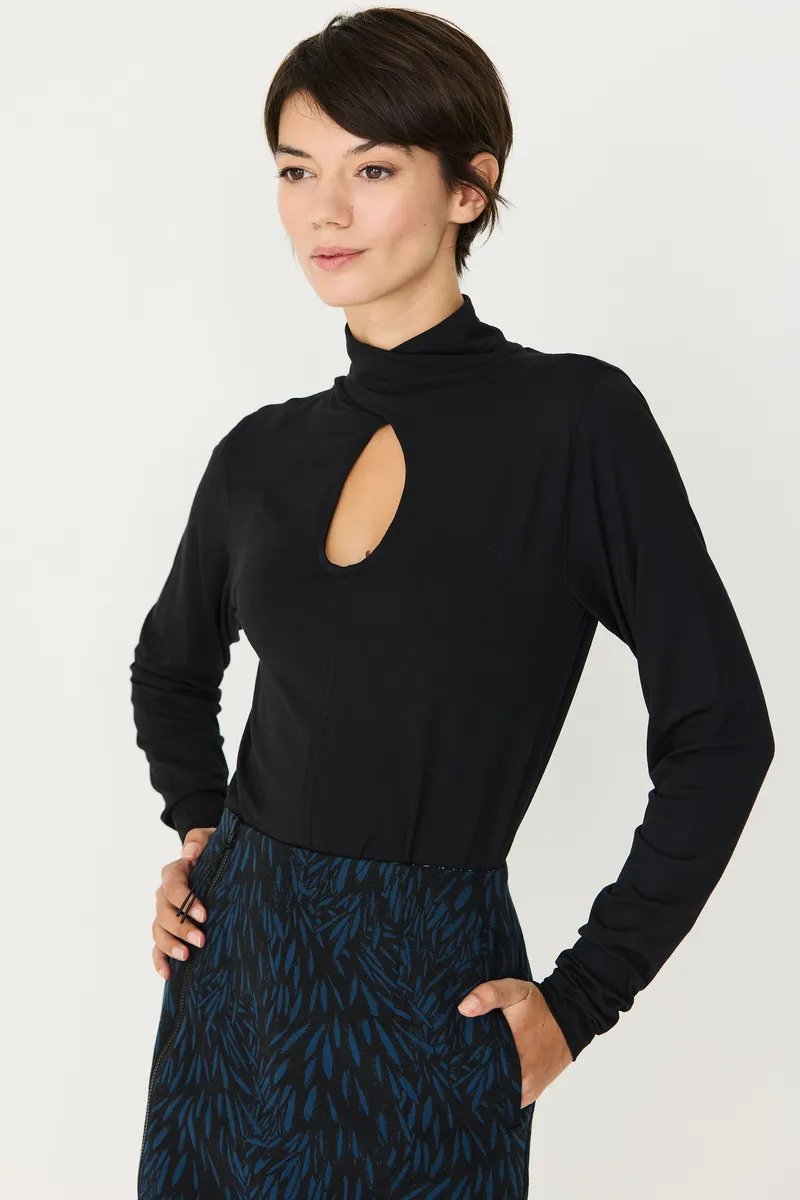 SKFK SKFK Damen vegan Top Zur-13 Schwarz, Schwarz, – Produktbild 1 von 1