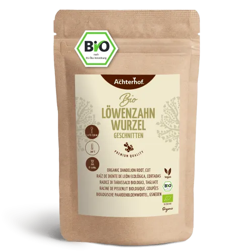 vom Achterhof Löwenzahnwurzel geschnitten Bio (250g) – Produktbild 1 von 1