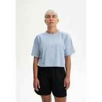MELA Cropped T-Shirt Style DESNA | von MELA | Fairtrade & GOTS zertifiziert, Zartes blau, – Produktbild 1 von 1