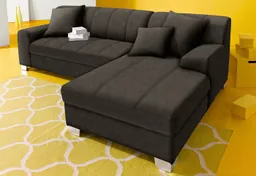DOMO collection Ecksofa TURAH 239x152 cm, inkl. Zierkissen, moderne Steppung, mit Bettfunktion, Schlafsofa, Unser Dauertiefpreis – Produktbild 1 von 1