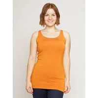 Peaces bio handbedruckte Biomode Peaces.bio - handbedruckte Biomode Peaces Tank-Top, Orange, – Produktbild 1 von 1