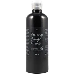 Rico Design Rico Design Fingerfarbe 500ml Schwarz – Produktbild 1 von 1