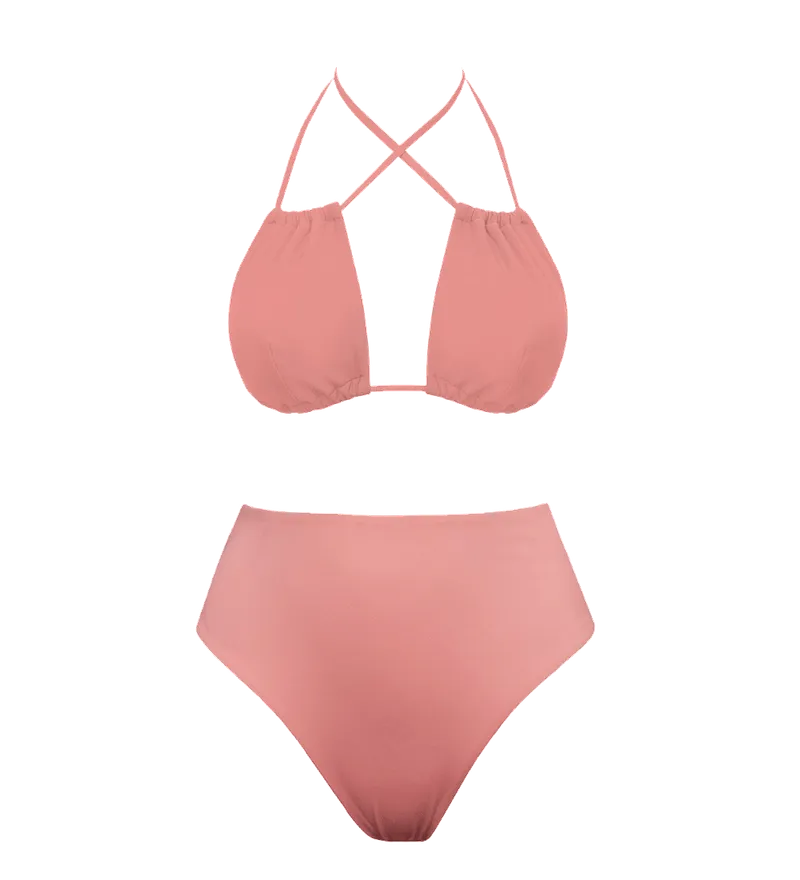 Anekdot Anekdot Damen vegan Low Versatile + Skyline High Bikini Set, Hell-pink, – Produktbild 1 von 2
