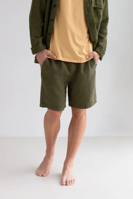 TWOTHIRDS TWOTHIRDS Herren vegan Shorts Bagaat Codium Grün, Olivgrün, – Produktbild 2 von 2