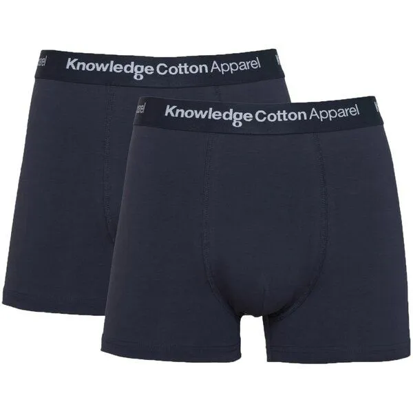 KnowledgeCotton Apparel KnowledgeCotton Apparel Underwear 2Pack, Dunkelblau (total eclipse), – Produktbild 1 von 3