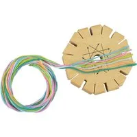 PEBARO Knüpfblüte-Set aus Holz inkl. Knüpfgarn – Produktbild 1 von 1