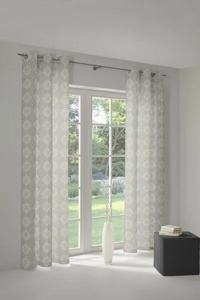 Nature by Adam Nature by Adam Vorhang aus 100% Bio-Baumwolle - Made in Germany - Romantic Puligny Light, Hellgrau, – Produktbild 5 von 7