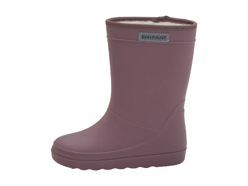 En Fant Kinder Thermo Gummistiefel mit Schurwoll-Fell rose taupe Gr. 25, Rosa, – Produktbild 2 von 2