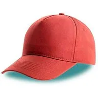 Atlantis Headwear Atlantis Headwear Atlantis Recy Five Cap Klassische, strukturierte Baseballkappe, Geschwungener Schirm, Hochwertiger Klettverschluss – Produktbild 1 von 1