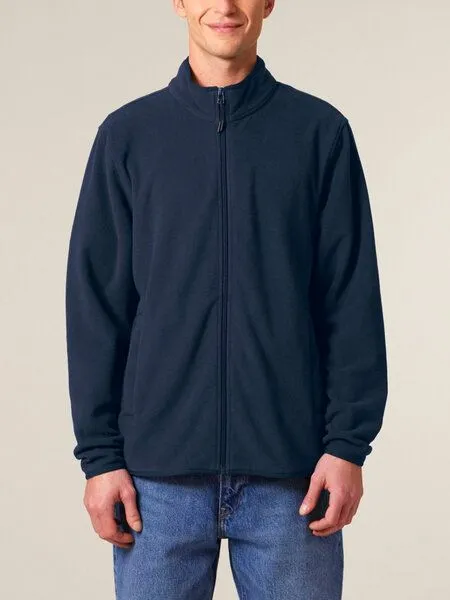 Human Family Human Family Basic Herren Fleecejacke "Clue" aus recyceltem Polyester, Navy, – Produktbild 1 von 3