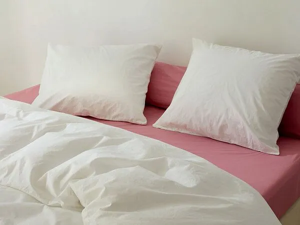 Yumeko Kissenbezug "Yumeko" aus Perkal 200TC, Blissful white, – Produktbild 1 von 4