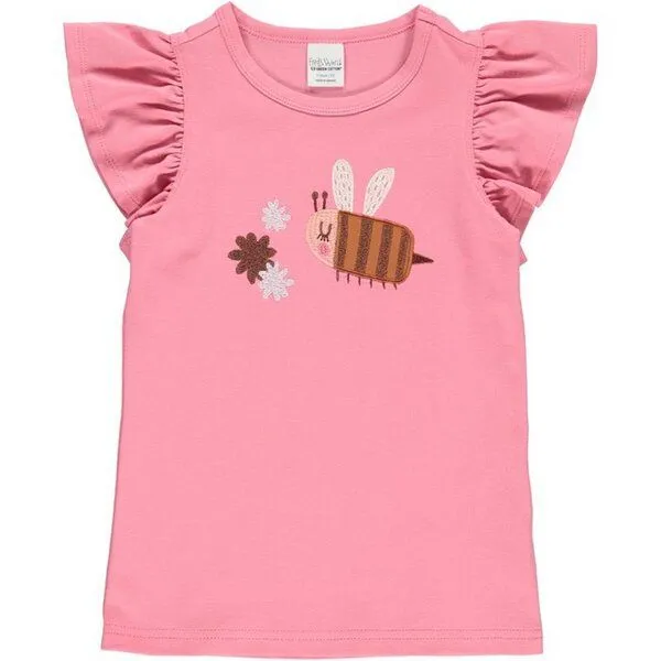 Fred's World by Green Cotton Fred's World by Green Cotton Kurzam-T-Shirt Biene, Rose, – Produktbild 1 von 1