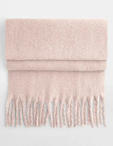 Beechfield Beechfield Unifarbener Winterschal Oversize (228 x 45 cm ) weiches Material, Blush pink, – Produktbild 1 von 2