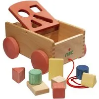 Nic natürlich spielen Formenwagen Bio Sortierbox Nachziehwagen rot 24 x 17 x 12 cm – Produktbild 1 von 1