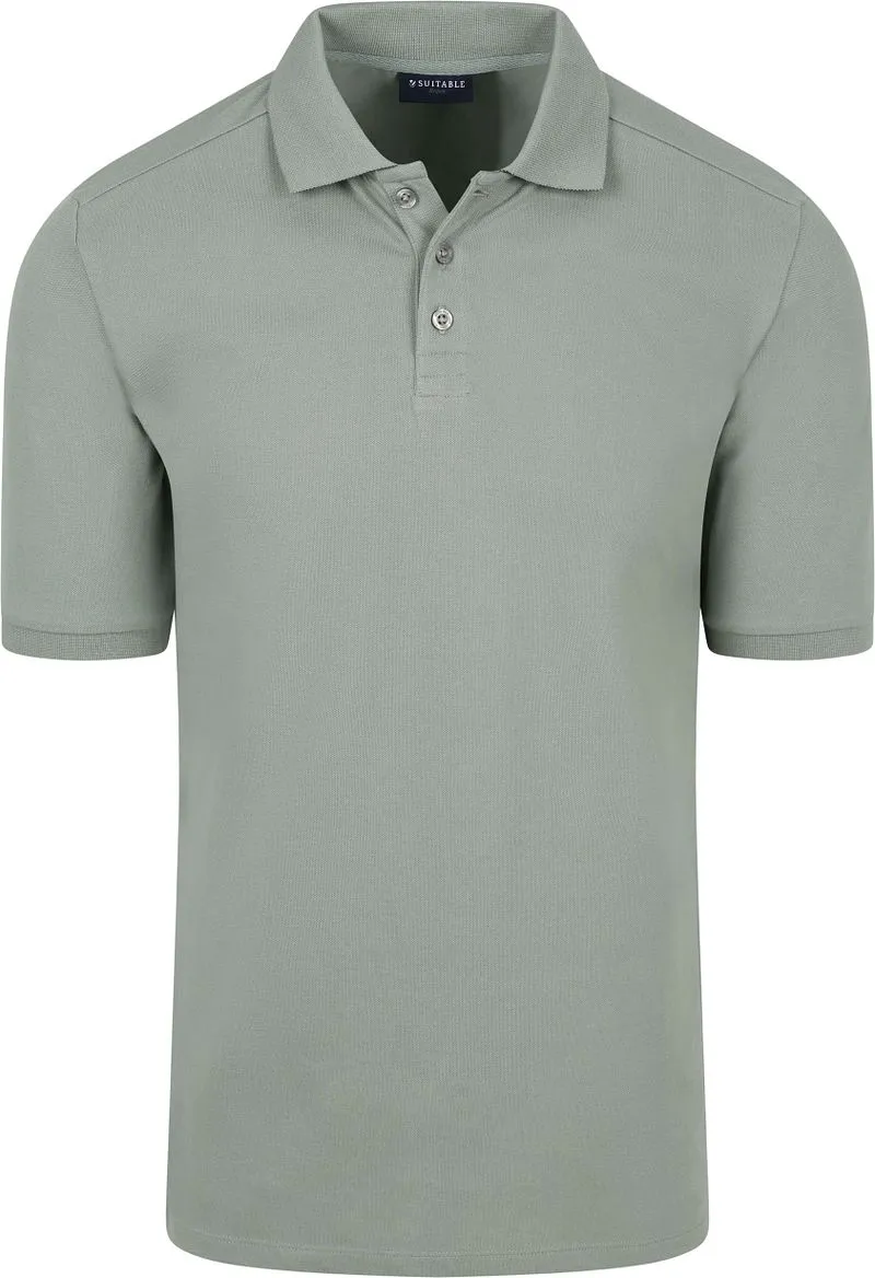 Suitable Suitable Respect Poloshirt Tiger Grün - Größe XL, Grün, – Produktbild 2 von 5