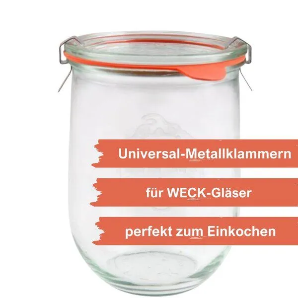 mikken mikken Universal-Klammern für Einkochgläser und Weckgläser – wiederverwendbar – Produktbild 4 von 8
