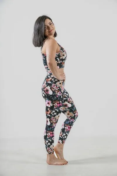 YogiLiebe YogiLiebe Yoga Bra "Lotus Soul" Bio- Baumwolle handgefertigt in Deutschland, Flower, – Produktbild 2 von 3