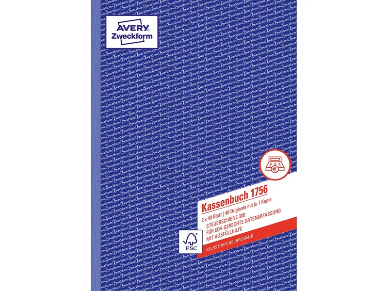 Avery Zweckform Avery Zweckform Formularbuch '1756' Kassenbuch ECF – Produktbild 2 von 3