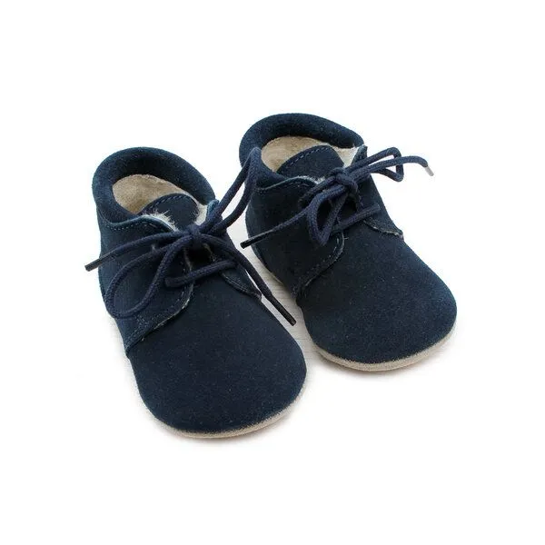 Pololo Pololo Laufanfänger-Barfußschuh Porto mit Wollfutter, 3 Farben, Blau, – Produktbild 1 von 4