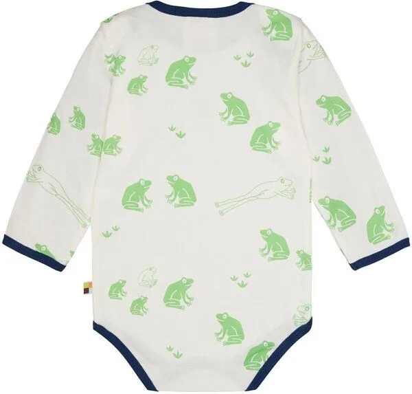 loud + proud loud + proud Babys & Kinder Body langarm Druck, GOTS-zertifiziert, Opal(grün), – Produktbild 2 von 2