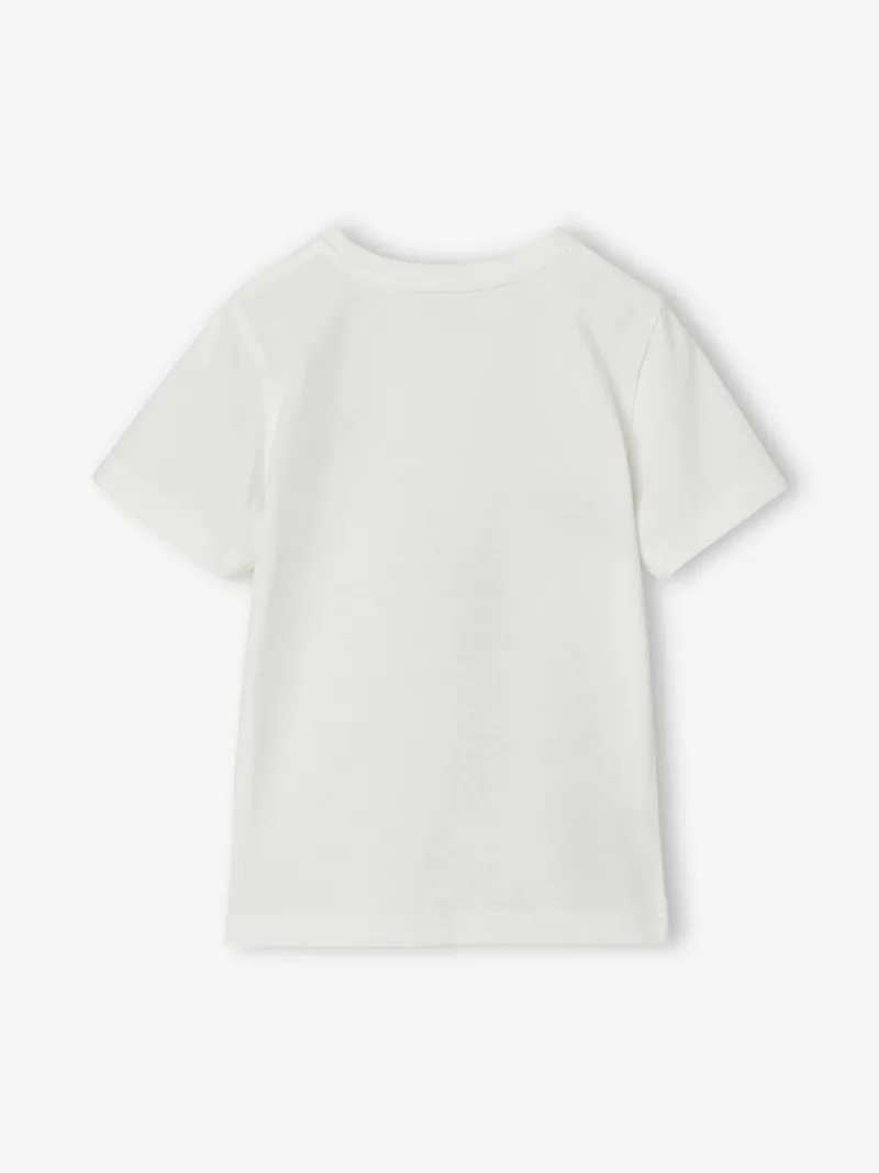 Vertbaudet T-Shirt mit Raketen-Motiv Jungen BASIC, Wollweiß, – Produktbild 4 von 4