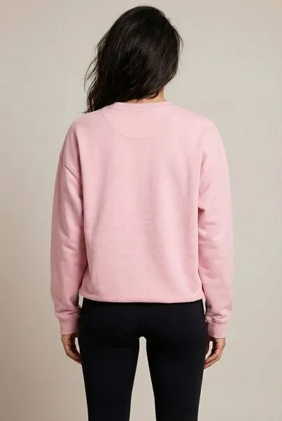 THE FACE OF ELEMENTS The Face of Elements Paris Stroll Oversized Fit Sweatshirt aus 100% Bio-Baumwolle, Soft rose (rosa), – Produktbild 4 von 4