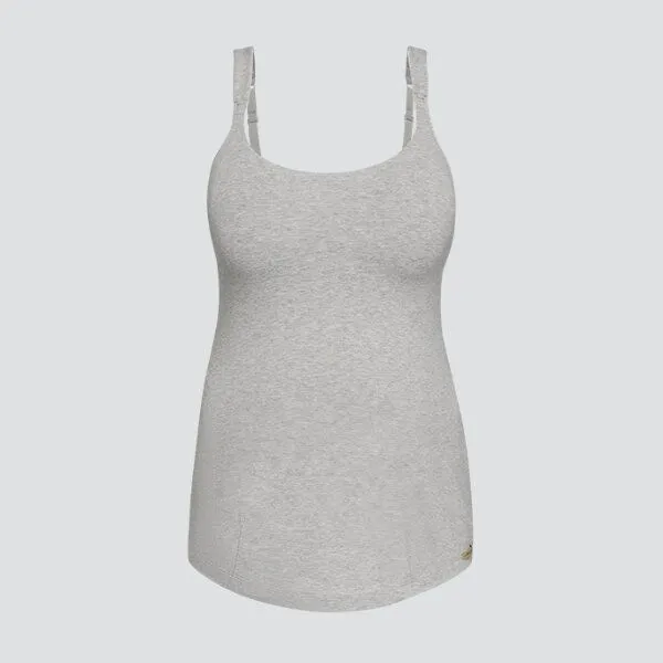 comazo|earth comazo|earth Fairtrade Still-Top | GOTS zertifiziert, Grau-melange, – Produktbild 2 von 4