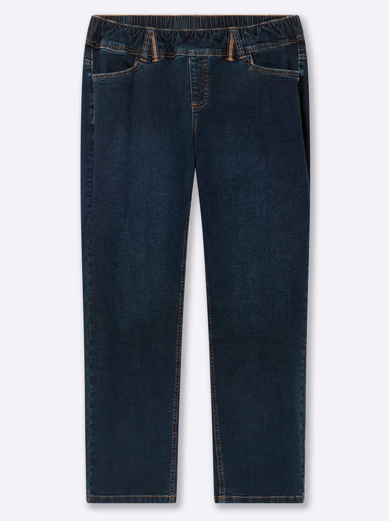 sheego Jeans, Dark blue, – Produktbild 1 von 2