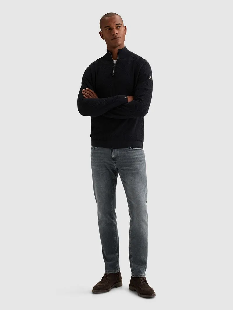 Vanguard Vanguard Pullover Half Zip Mouline Sky Captain - Größe 3XL, Dunkelblau, – Produktbild 1 von 5