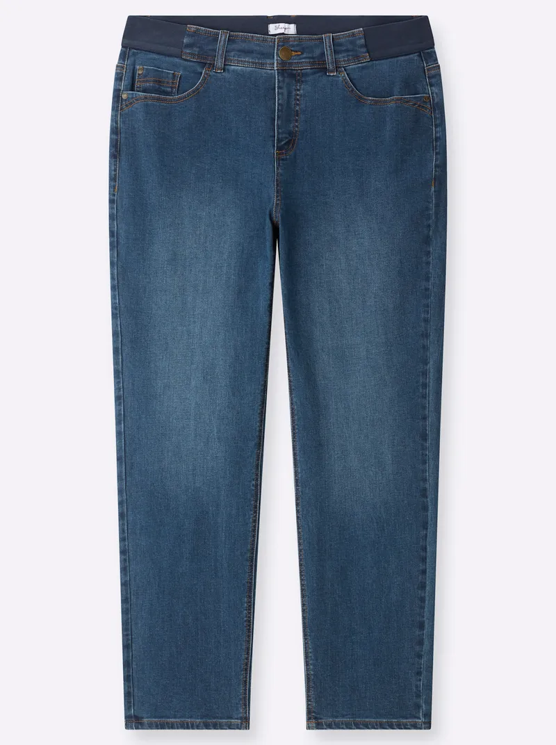 sheego Jeans blue-stone-washed, Blue-stone-washed, – Produktbild 1 von 2