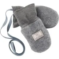 Pickapooh Pickapooh Baby und Kinder Fäustlinge Bio-Schurwolle Fleece dunkelgrau Gr.1 (bis 9 Monate) – Produktbild 1 von 1