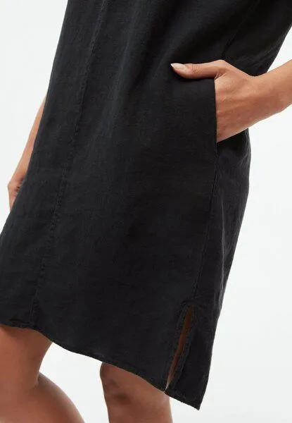 Givn Berlin Givn Berlin Kurzes Kleid GBMABEL aus Leinen, Black (linen), – Produktbild 2 von 4